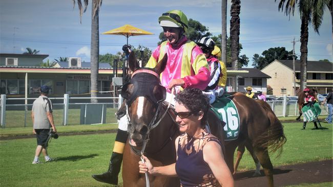 Jockey Luke Rolls will ride Odette’s Orchids. Picture: Bill North / The Daily Examiner