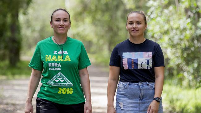 Sisters Marama Gray and Awhi Gray, are part of a small group of Kiwis on the Gold Coast who are working behind the scenes to raise money, get food to Kiwis who aren't entitled to any centrelink benefits. Picture: Jerad Williams