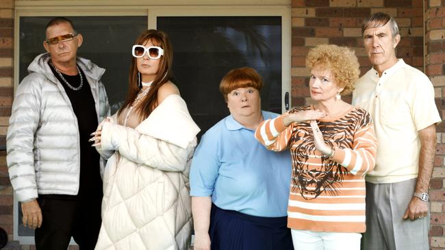 Kath &amp; Kim (Gina Riley and Jane Turner) are back with Sharon Strzelecki (Magda Szubanski), Kel Knight (Glenn Robbins) and Brett Craig (Peter Rowsthorn).