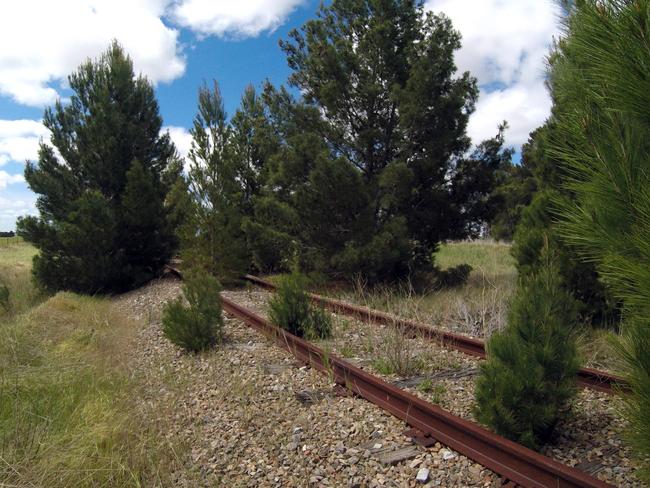 Regional rail lines in disrepair near Burra. Picture: SA Regional Rail Alliance