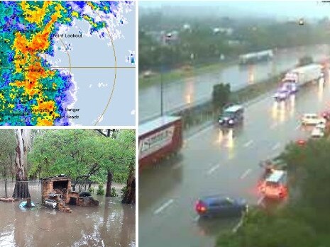 A severe storm causes chaos in southeast Queensland. Photo: Supplied