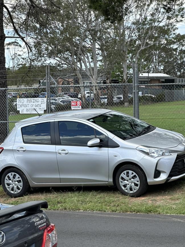 Photos of cars parked near the centre.