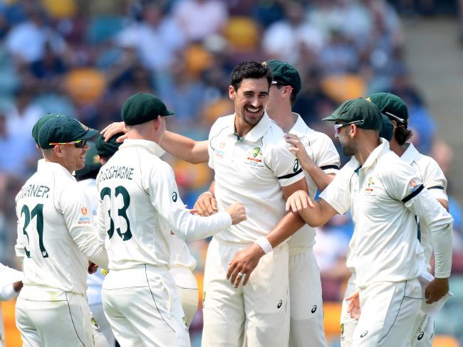 Mitchell Starc ripped through the Pakistan lower order. Picture: Getty