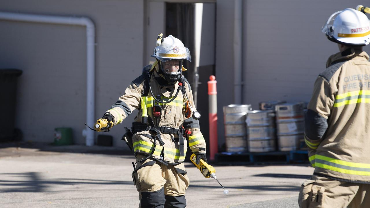 The back of the Spotted Cow has been cordoned off after reports of a gas leak from the cold room. Wednesday, June 5, 2024. Picture: Kevin Farmer