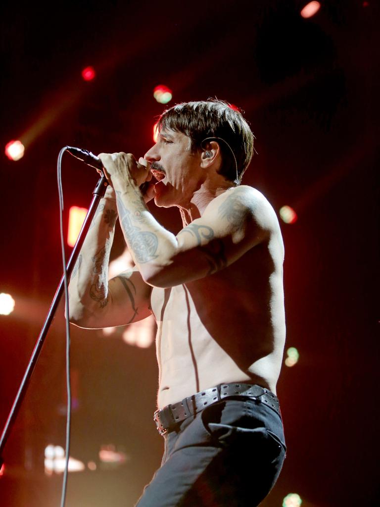 Red Hot Chili Peppers kick off their Australian tour at Hobart's Derwent Entertainment Centre. Picture: PATRICK GEE