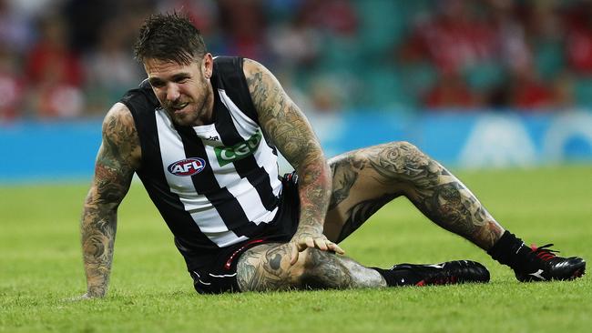 Dane Swan received a payout for a career-ending foot injury under the previous career-ending injury scheme. Picture: Phil Hillyard