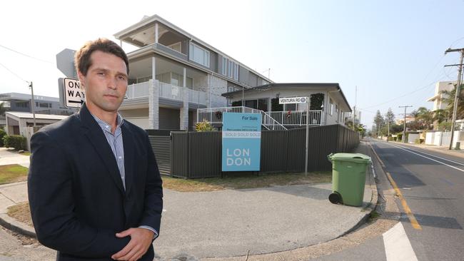 Developer Jack Ray is spearheading a residents’ revolt against a controversial development planned for ‘Millionaires Row’ at Mermaid Beach. Picture: Mike Batterham