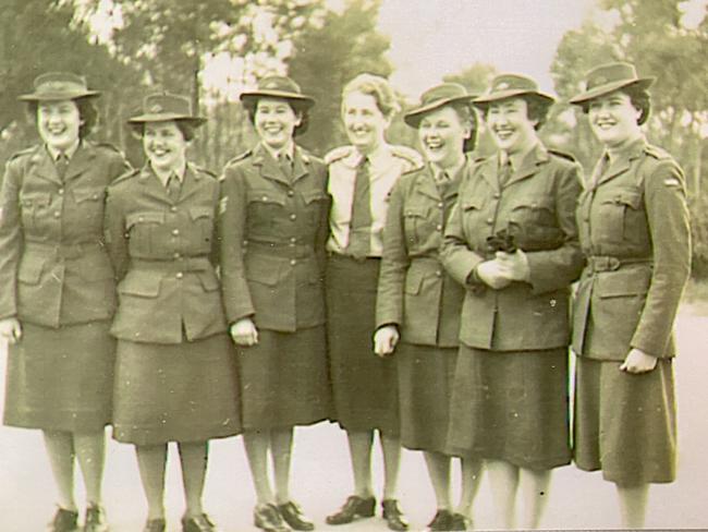 The Garage Girls at AWAS Barracks Chermside during World War Two.