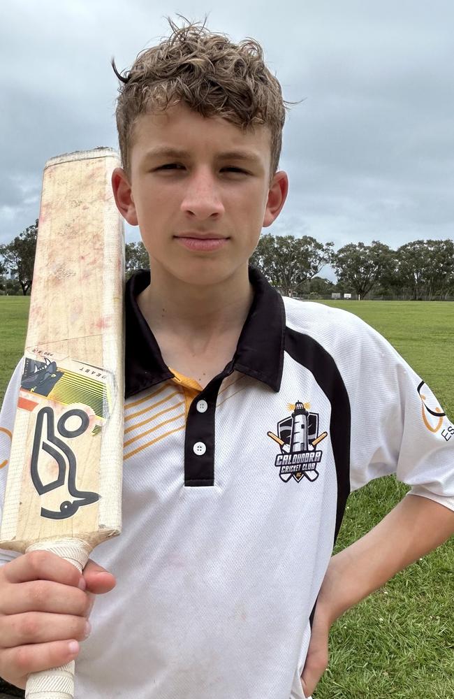 Caloundra junior cricketer Marcel Patullo.