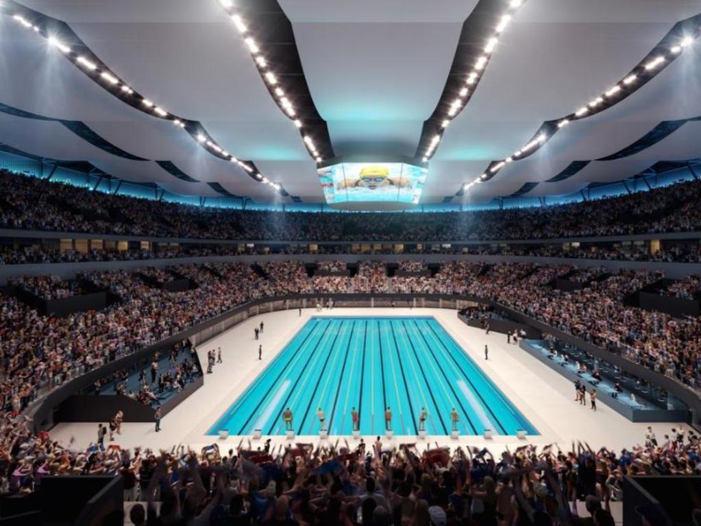 An earlier Brisbane Arena concept incorporated a drop-in pool.