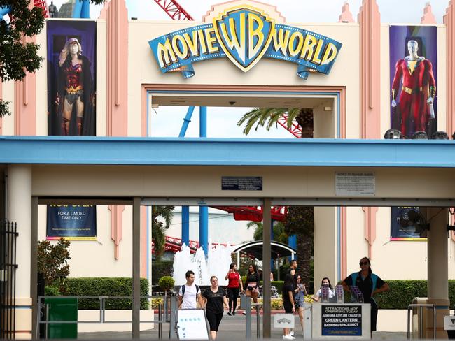 The Movie World theme park on Queensland’s Gold Coast. Picture: Getty Images