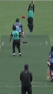 Mass confusion during Euro cricket run-out