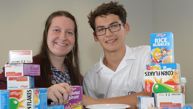 Students Sarah and Nathan took part in Feed Melbourne big breakfast at Casey Grammar School