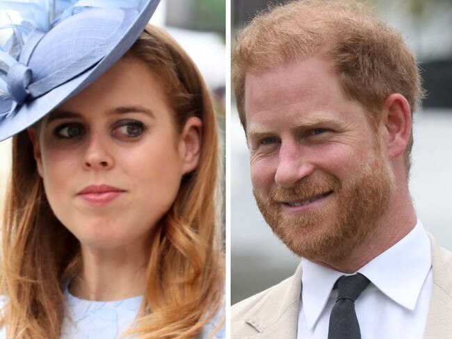 Princess Beatrice exposed Prince Harry. Picture: Supplied