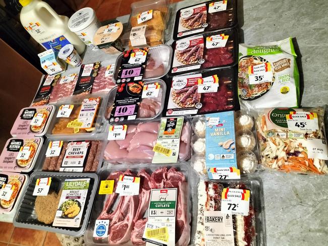 The woman revealed her massive discounted haul. Picture: Facebook/Markdown Addicts Australia