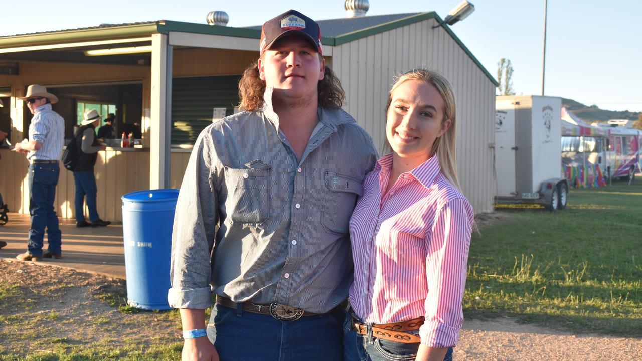 Ethan Parker and Stella Brook from Beaudesert at the 2021 Killarney Rodeo. Photo: Madison Mifsud-Ure / Warwick Daily News