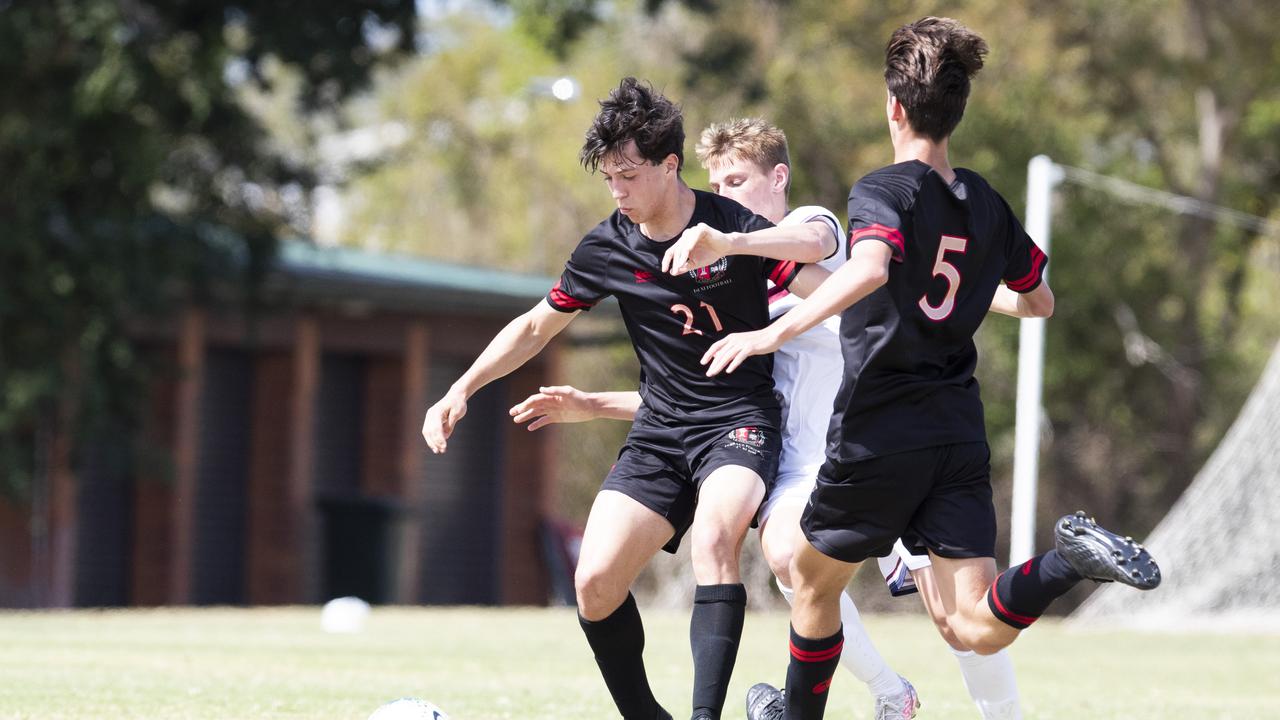 GPS First XI Football. St Joseph's Gregory Terrace vs The Southport School. GT #21 5 September, 2020. Picture: Renae Droop