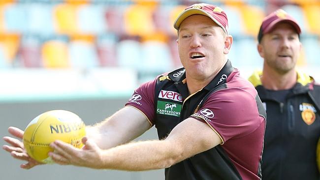 News Photo : Justin Leppitsch of the Brisbane Bears looks on