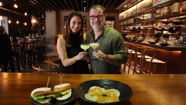 Mamasan Kitchen and Bar recently won the best restaurant in Broadbeach. Owners Lauren Mitchell and JP Duitsch celebrate the victory. Picture Glenn Hampson