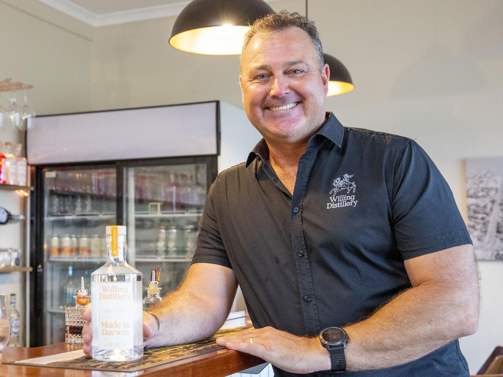 Willing Distillery owner David Willing is excited to be serving his troppo inspired gin at this year’s Darwin Festival. Picture: Floss Adams.