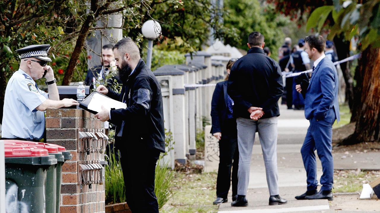 A major investigation is under way after the men were shot after allegedly driving at police in the stolen car. Picture: NewsWire / John Appleyard