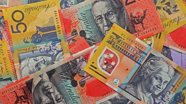 AUSTRALIA - NewsWire Photos - General view editorial generic stock photo of Australian cash money currency. Picture: NCA NewsWire / Nicholas Eagar