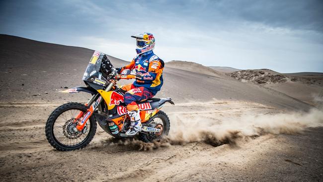 Toby Price during the Dakar Rally. Picture: Supplied