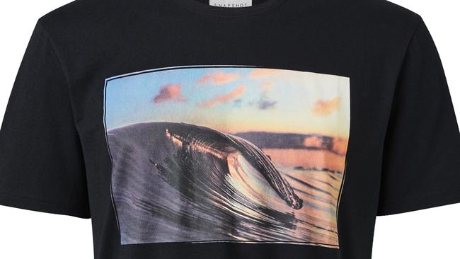 Jeanswest limited edition Snapshot Wave Crew Tee by Paul O'Connell.