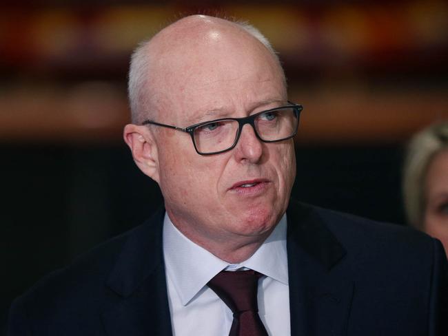 Bureau of Meteorology chief executive officer Andrew Johnson rejected the Senator’s questioning and defended the organisation’s ability to predict the weather. Picture: Glenn Campbell