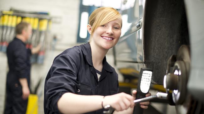 Young workers including apprentices are taught their OH&amp;S rights at work.