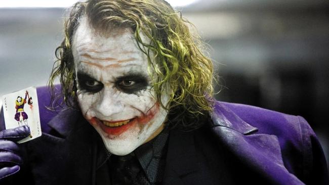 Heath Ledger as Joker.