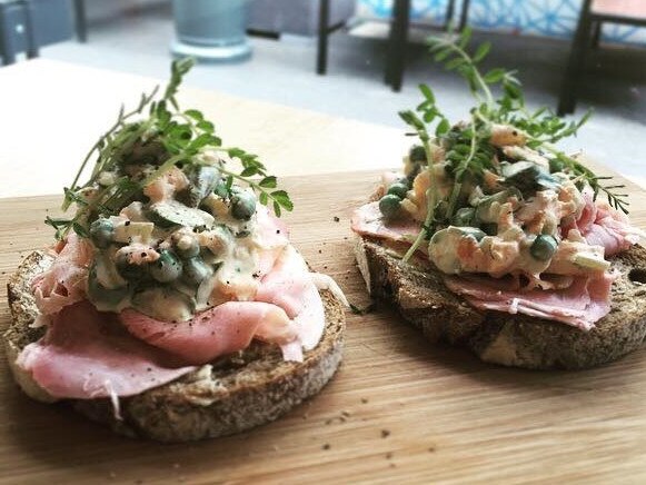 Larsen and Co open sandwiches.