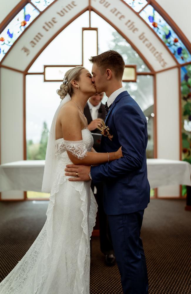 Maddison said she had no idea that their young love would result in the pair tying the knot.