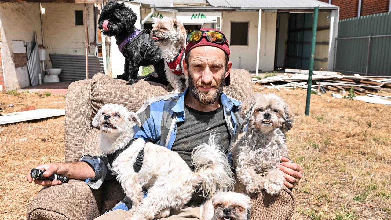 ‘I can’t believe it’: Homeless no more for Hayden and his dogs