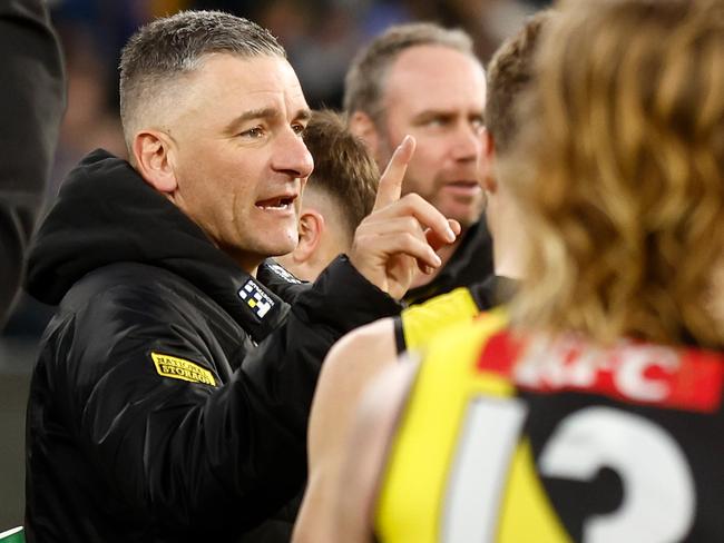 The Tigers crashed to the woodenspoon in their first season under Adem Yze. Picture: Michael Willson/AFL Photos via Getty Images