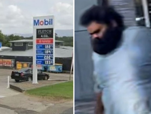 Terrance Wellington committed the assaulted at the Mobil Service Station in Nowra. Pictures: Tom McGann, Google Maps