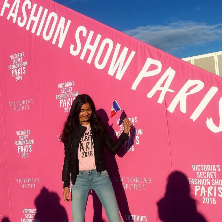 Kelly Gale departs for Paris for the 2016 Victoria's Secret Fashion Show on November 27, 2016 in New York City ... "Freaking out, I'm so excited!" Picture: Instagram