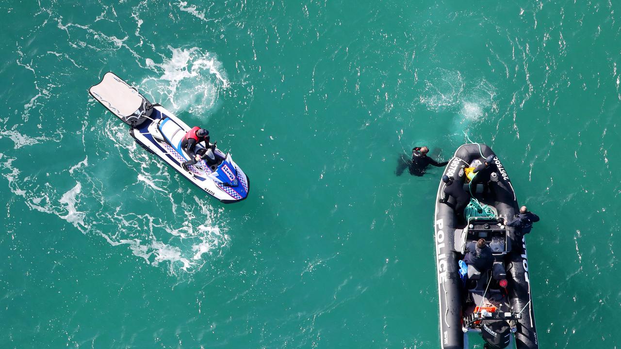 The search for the missing Yak-52 plane around South Stradbroke Island (Jumpinpin) where the pilot and passenger on board are still missing. Picture: NIGEL HALLETT