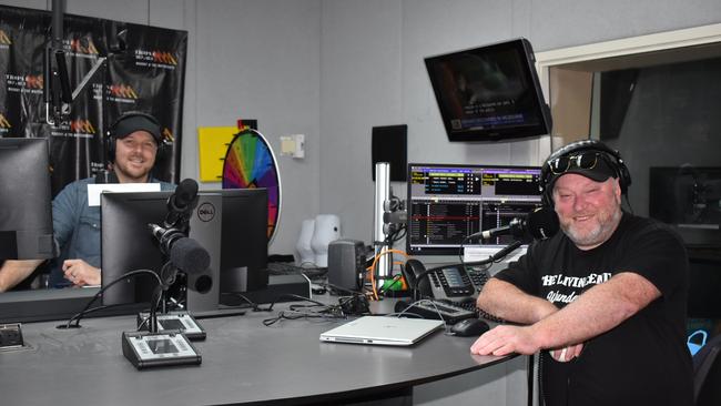 Jay Shipston and Dave Peters are celebrating 10 years on air as hosts of the Jay and Dave breakfast show on Triple M. Picture: Tara Miko