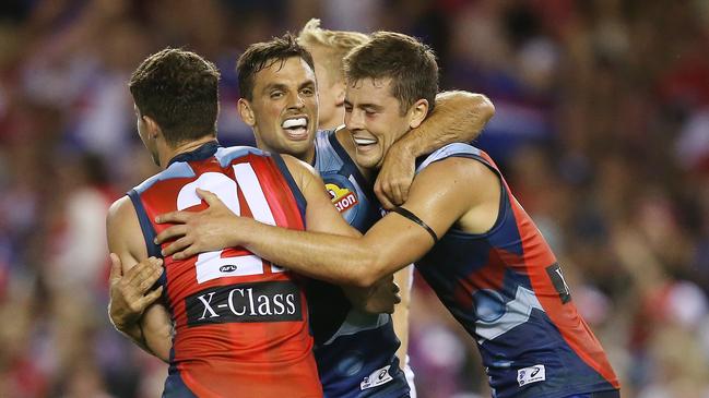 Sam Lloyd kicked the sealing goal for the Bulldogs. Picture: Michael Klein