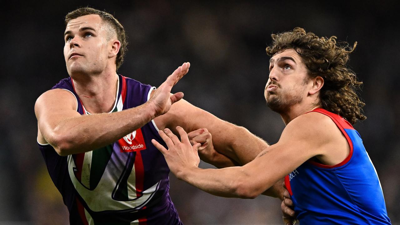 Jackson will combine with Freo ruckman Sean Darcy to create another dynamic rucking duo. (Photo by Daniel Carson/AFL Photos via Getty Images)