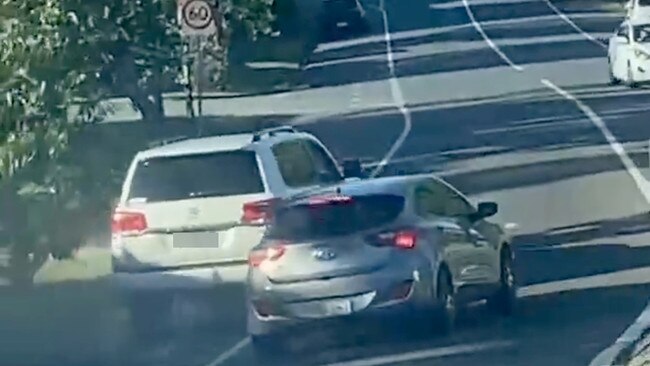 Footage emerged showing the 4WD was involved in an earlier road rage incident. Picture: Facebook