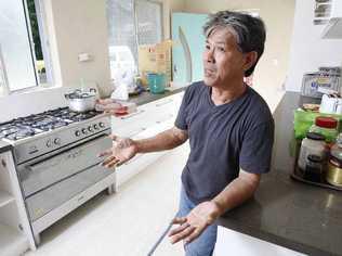 Goodna resident Cuong Van Tran, known as Chin, had $5900 stolen from his home on Saturday. He has been trying to rebuild the family home since January’s flood. Picture: Sarah Harvey