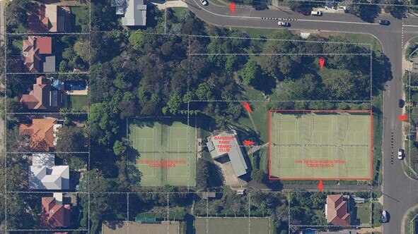 A plan to install more lighting to allow night-time play at the Bareena Park Tennis Club at Balgowlah Heights has been approved. Picture: Supplied