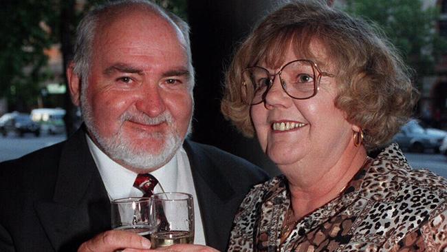 John Cronin with his wife Margaret. Picture: Advertiser Library