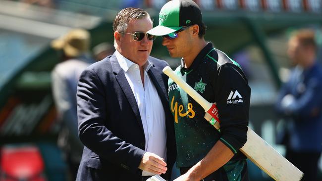 Melbourne Stars President Eddie McGuire wanted the BBL grand final to be moved from Marvel Stadium to the MCG. Picture: Getty