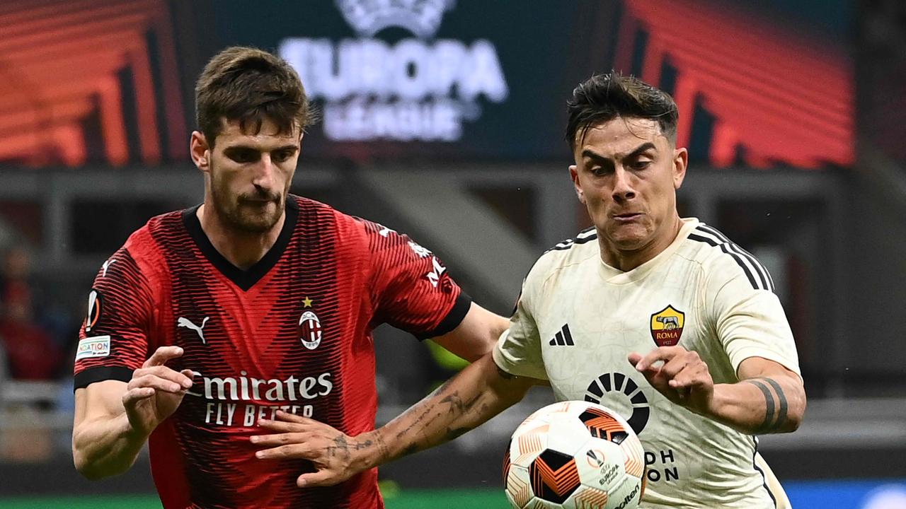 AC Milan and Roma will play a friendly in Perth in May. (Photo by Isabella BONOTTO / AFP)