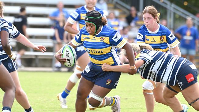 Women's club rugby between Brothers and Easts. Saturday April 13, 2024. Picture, John Gass