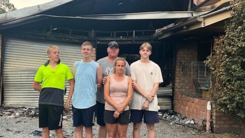 O’Connor family loses everything in Pastoral Ct, Flagstone house fire. Picture – contributed.