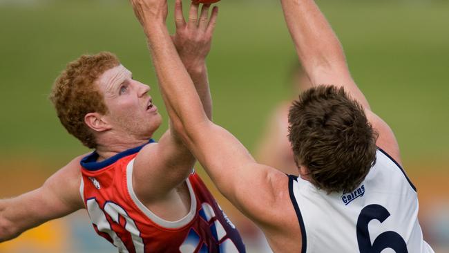 Matt Cunningham (left) back in his playing days with Centrals Trinity Beach in Cairns.